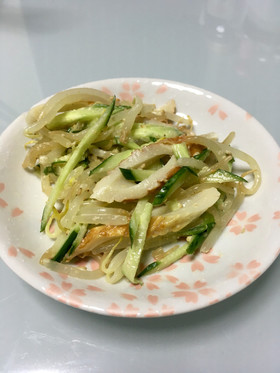 もやしキュウリちくわのマヨ和風和え